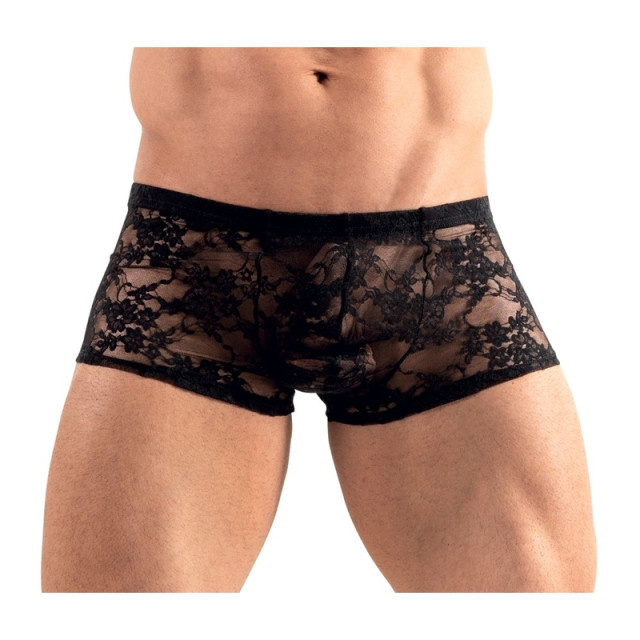 Boxer fétiche en dentelle noire