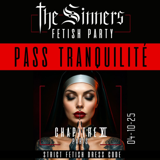 The Sinners Party CHAP XI  E-Billet + VESTIAIRE + 5 TICKETS BOISSONS