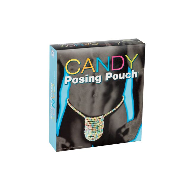 String comestible en bonbons, qui invite à être dégusté jusqu'au dernier pour laisser l'entrejambe complètement nue