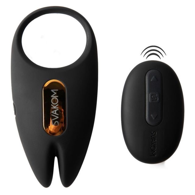 Cockring vibrant qui s'utilise avec une télécommande ou une application téléphone pour des jeux à deux 