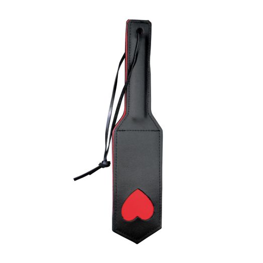 Paddle en cuir - Coeur rouge