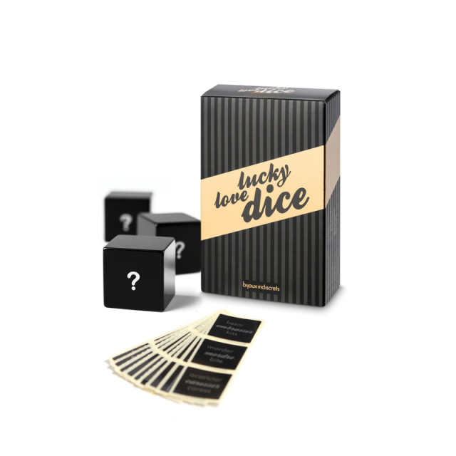 Dés ludiques avec étiquettes à coller pour les personnaliser Lucky Love Dice