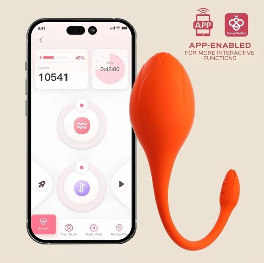 Œuf vibrant télécommandé à distance grâce à une application téléphone