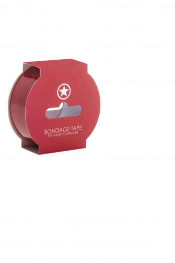 Scotch spécial pour bondage. Bondage tape de couleur rouge et de 17 mètres de long.