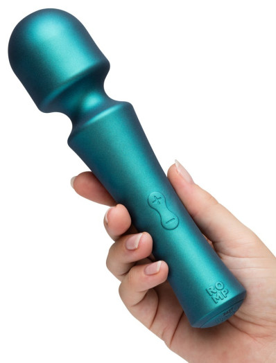 Mini wand vibrante et rechargeable en silicone hypoallergénique de la marque de sextoys Romp
